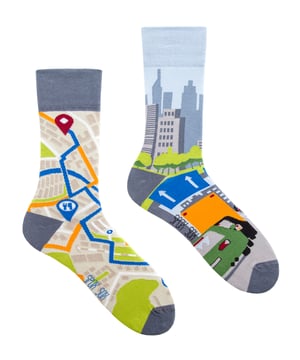 SPOX SOX - Ungewöhnliche Socken für Damen und Herren - Big City Life