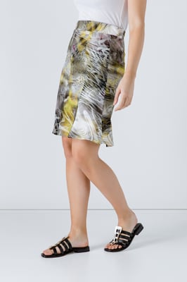 Cloche-Rock mit Tiermuster aus Jersey