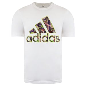Adidas Abzeichen von Sportmenens White T-Shirt