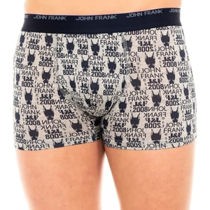 Atmungsaktive Boxershorts aus gewebter, elastischer Baumwolle für Damen JFB108-DOG-GREY