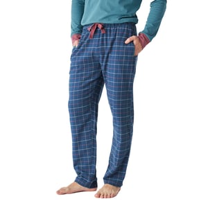 Langarm-Rundhals-Baumwollpyjama für Herren JJB12