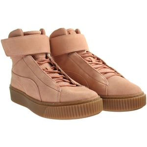 Puma -Bahnsteig in mittlerer Ow Womens Pink Trainer