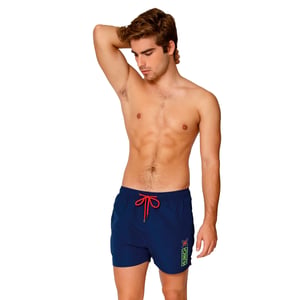 Kurzer Badeanzug mit Netzinnenfutter MUHARBOURNAVY02 Mann