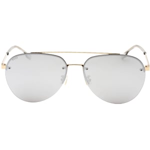 Hugo Boss Sonnenbrille mit silbernen Glasern und goldenen Glasern