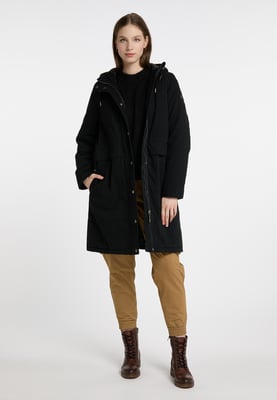 Dreimaster Wintermantel Damen schwarz