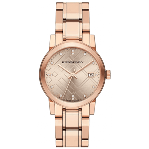 Burberry - Diamantkaro gestempelte Damenuhr