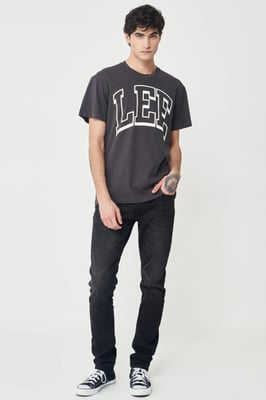 Lee - T-shirt WASHED BLACK