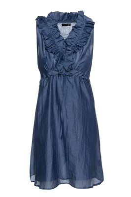 Ärmelloses Kleid mit Rüschendetail