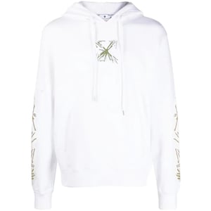Off-White Splash Arrow Skate Fit Weier Kapuzenpullover