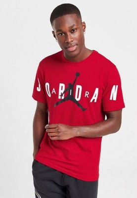 Nike Air Jordan Stretch-T-Shirt in Rot