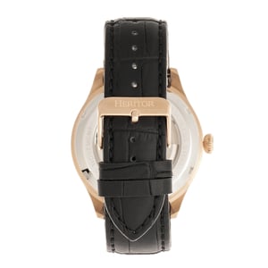 Heritor Automatik Gregory Semi-Skelettuhr mit Lederarmband