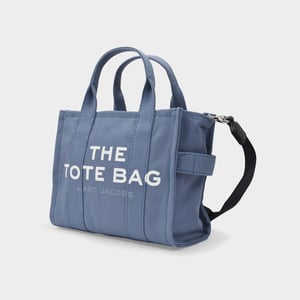 The Small Tote Tasche aus blauem Canvas