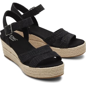 TOMS Audrey Textil Frauen Schwarz Wedges