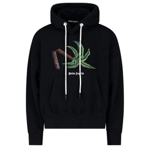 Palm Angels Gebrochene Palme Schwarzer Hoodie