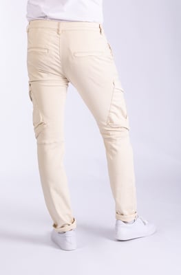 Cliff Herren Cargohosen Sand Slim Fit