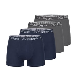 Kappa 4er Set Boxershorts in Blau/Anthrazit