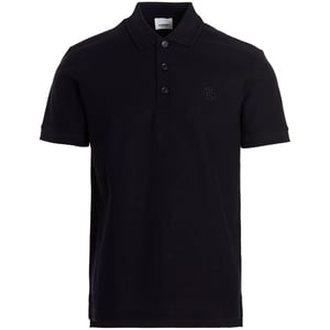 Burberry Branded Circle Logo Kohle Blau Polo Shirt