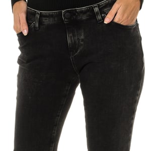 Lange Stretch-Denim-Hose für Damen 6Y5J06-5D26Z