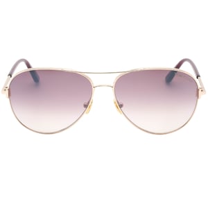 Tom Ford FT0823 Clark 28U glanzende Rosegold-Sonnenbrille