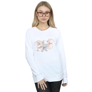 Disney - "Dumbo Happy Day" Sweatshirt für Damen (Weiß)