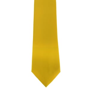 Premier Mens Plain Satin Krawatte (schmale Klinge) (2er-Pack) (Zitrone)