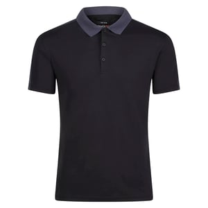 Regatta Coolweave-Piqué-Poloshirt (Schwarz/Grau)