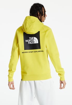 The North Face Mens Reglan Red Box Hoodie in gelb