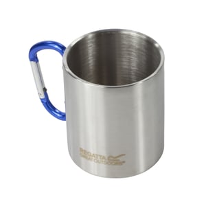 Regatta Great Outdoors Edelstahl-Tasse mit Karabiner-Haken (Silber)