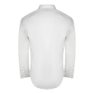 Aquascutum Plain Langarm-Hemd in Weiss mit Markenlogo