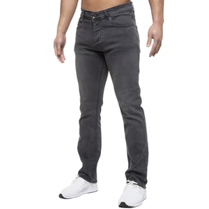 Enzo Herren Straight Fit Stretch Denim Jeans