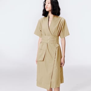 Kimono-Wickelkleid aus Baumwolle