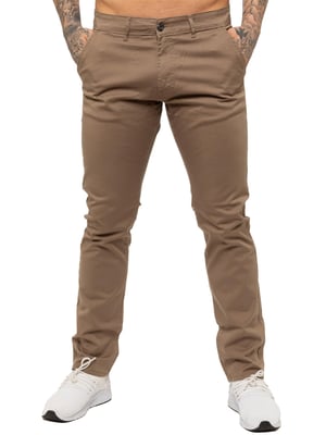 Enzo | Slim Fit Stretch Chino Jeans für Herren - Beige
