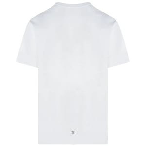 ubergroses weises T-Shirt mit rundem Logo von Givenchy