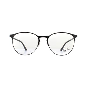 Ray-Ban Round Black Top On Matte Black Unisex Frauen Brillenfassungen