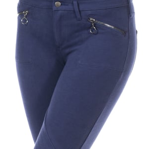 Elastische Hose im Stil einer Leggings mit Gürtelschlaufen 10DBF0752 Frau