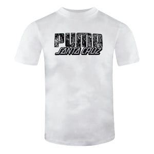 Puma x Santa Cruz Kurzarm Crew Hals Weißer Herren T-Shirt 532243 02