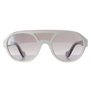 Moncler Runde Unisex Weiß Transparent Grau Grau ML0052