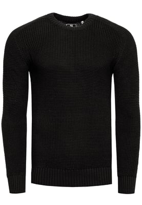 Rusty Neal Pullover Casual Fit Schwarz