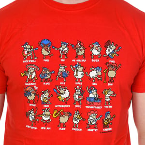 MUSIC Kurzarm-T-Shirt für Männer mit Rundhalsausschnitt