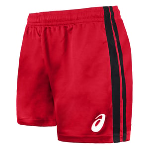 ASICS Logo Herren schwarz/rote Shorts