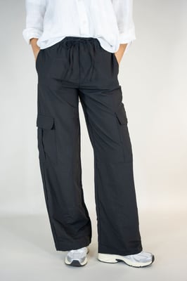 Sophia Damen Cargohose Schwarz Wide Leg