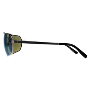 Serengeti Rectangle Herren Glänzend Silber Saturn 555nm Blau Polarisiert Hinkley
