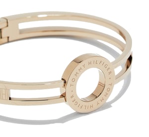 Tommy Hilfiger Damen Armreif aus Edelstahl - Roségold 2780316