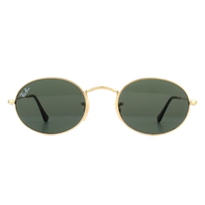 Ray-Ban Oval Unisex Gold Grün G-15 Sonnenbrille
