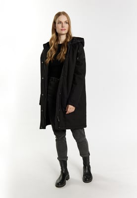 Dreimaster Winterparka Damen Schwarz