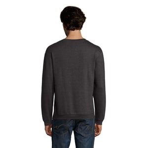 SOLS - "Spider" Sweatshirt Rundhalsausschnitt für Herren (Holzkohle meliert)