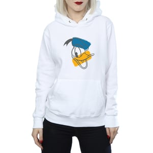 Disney - "Donald Duck Head" Kapuzenpullover für Damen (Weiß)