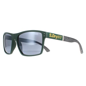 Superdry Sonnenbrille Kobe SDS 107 Matt gummiert Grün Grau