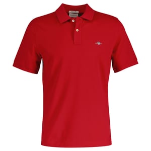 GANT Poloshirt - REGULAR SHIELD Kurzarm Knopfleiste Stickerei