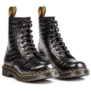 Dr Martens 1460 Wild Croc Emboss Des Bottes